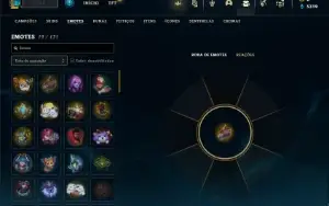 Conta Esmeralda 4 com 28 Champs e 7 Skins + 15 Fragmentos