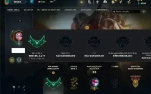 Conta Esmeralda 4 com 28 Champs e 7 Skins + 15 Fragmentos