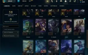 Conta Esmeralda 4 com 28 Champs e 7 Skins + 15 Fragmentos