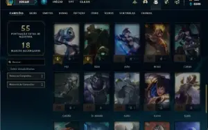 Conta Platina 4 com 45 Champs e 21 Skin