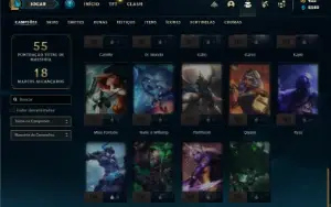 Conta Platina 4 com 45 Champs e 21 Skin