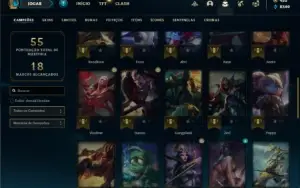 Conta Platina 4 com 45 Champs e 21 Skin