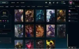 Conta Platina IV, 75 Champions e varias skins