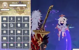 Conta Genshin AR60 Albedo C6(leia descrição)