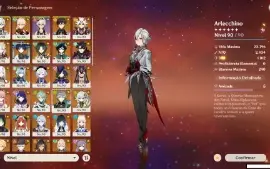 Conta Genshin AR60 Albedo C6(leia descrição)