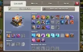 CONTA CV10 CLASH OF CLANS + 4037 GEMAS