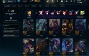 Ouro 2 com 80 Champs e 53 Skins ( ADC / MID / JG )