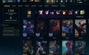 Ouro 2 com 80 Champs e 53 Skins ( ADC / MID / JG )