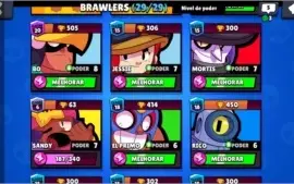 Brawl Stars 11k de trofeus TODOS brawls + detalhes no anucio