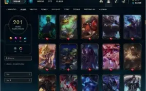 Conta ouro 4 com TODOS os champs, 201 skins ( MAIN ADC )