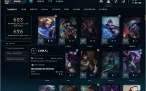 Conta ouro 4 com TODOS os champs, 201 skins ( MAIN ADC )