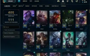 Conta prata 2 com 145 Champs e 165 Skins + 1 Prestigio