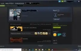 Conta csgo ouro 4, 4 anos steam, insigna lealdade