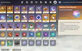 Conta Genshin Ar 59 18 Personagens 5* & 10 Armas 5*