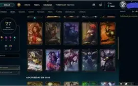 CONTA NVL 67,80 CHAMPS E 27 SKINS POR R$125,00
