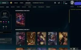CONTA NVL 67,80 CHAMPS E 27 SKINS POR R$125,00