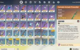 AR58 Hutao c1 + Homa, Yelan, Kazuha, Shogun Raiden e etc...