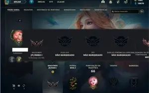Conta ferro 1 com 28 Champs e 24 Skins + 1 Prestigio