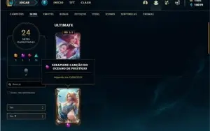 Conta ferro 1 com 28 Champs e 24 Skins + 1 Prestigio
