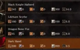 Todas as armas raras Dark Souls Remastered PS4