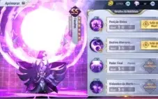 Conta top Saint Seiya awakening vários personagens fortes