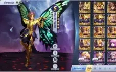Conta top Saint Seiya awakening vários personagens fortes