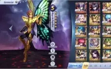 Conta top Saint Seiya awakening vários personagens fortes