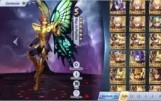 Conta top Saint Seiya awakening vários personagens fortes