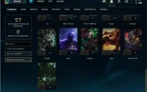 Conta ouro 2 com 31 Champs e 2 Skins ( EMAIL NÃO CONFIRMADO)