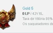 Conta Ouro 5 - MMR excelente!