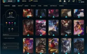 Conta ouro 4 com 61 Champs e 67 Skins + 3 Vitoriosas
