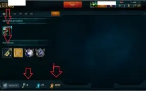Gold, skins e icones projeto, ótimo mmr