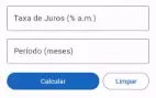 App de gestão financeira com dashboard, calculadora de impos