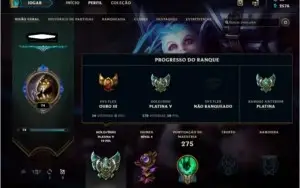OFERTA!!  CONTA PLATINA V, 116 CAMPEÕES, 37 SKINS.