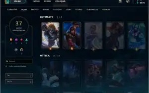 OFERTA!!  CONTA PLATINA V, 116 CAMPEÕES, 37 SKINS.