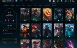 Conta prata 4 com 140 champs e 75 skins + 1 Mitica