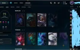 Conta nivel 32 +75 skins+135 campeões+prata v