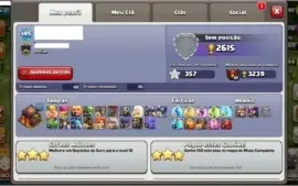 Conta cv 10 full clash of clans.