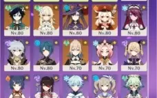 Conta AR55 Eula,Zhong,Klee,Albedo,Keqing c1, Venti,Mona,Jean