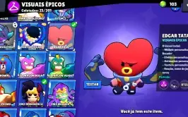 Conta Brawl Stars 19K Troféus 5 Lendarios