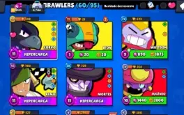 Conta Brawl Stars 19K Troféus 5 Lendarios