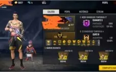Conta freefire gemada