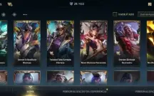 Conta Wild Rift com todos os campeões e com 31 skins