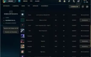 Conta ouro 1 e ouro 2 flex com 6 skins e 34 champs