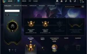 Conta ouro 1 e ouro 2 flex com 6 skins e 34 champs