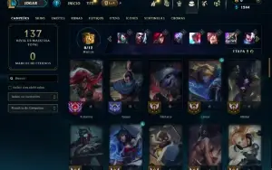Prata 2 com 60 Champs e 24 Skins