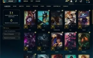 Conta Platina 1 com 75 PDL + 38 Champs e 4 Skins + 12 Espoli
