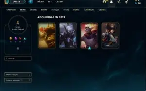 Conta Platina 1 com 75 PDL + 38 Champs e 4 Skins + 12 Espoli