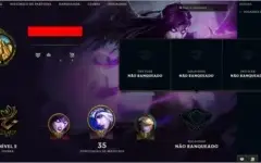Conta Unranked Level 30, nunca teve elo!!!