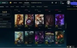 CONTA NVL 67,80 CHAMPS E 27 SKINS POR R$165,00